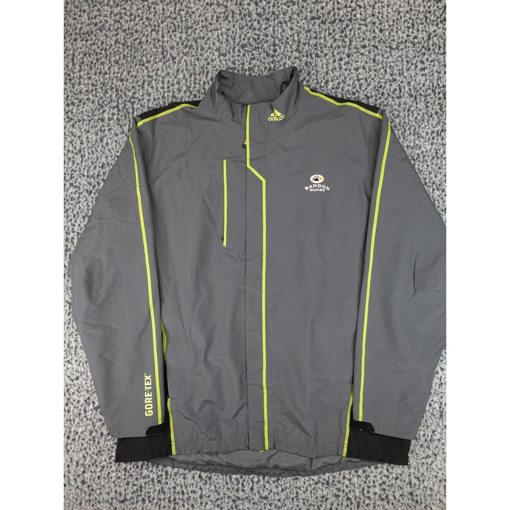 Adidas Golf Jacket Mens XL Grey Gore-Tex Bandon Dunes Rain Coat Z61531
